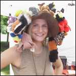 MVC-703X.JPG - Stacy Hansmeyer (UC '00) wearing John Helwig's hat at an appearance at Connecticut Golf Land on June 24, 2000. - Copyright 2000 - John Helwig <john.helwig@spcorp.com> Please contact for permission to use this photo.